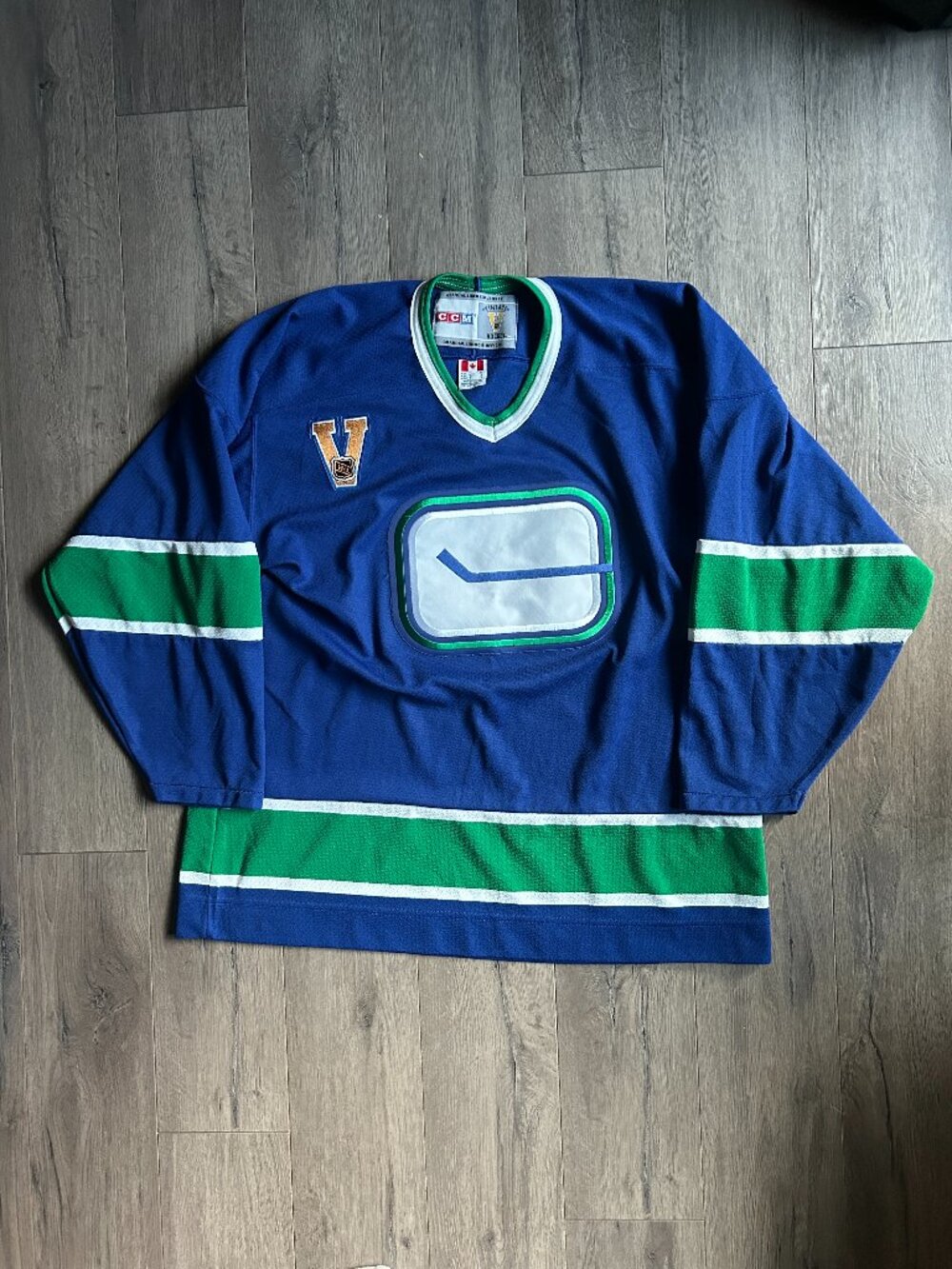 Vancouver Canucks Stick In Jersey
